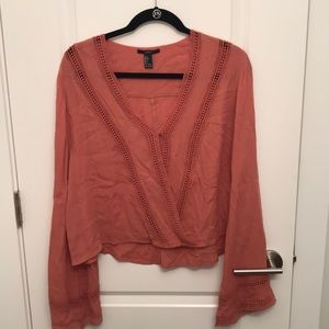 Forever 21 flowy cutout top